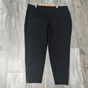 Eileen Fisher cropped knit side zip bottoms size 1x